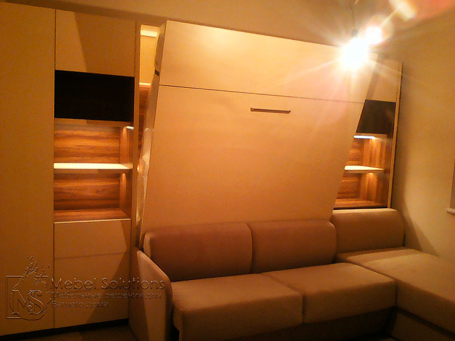 Шкаф-кровать с угловым диваном
