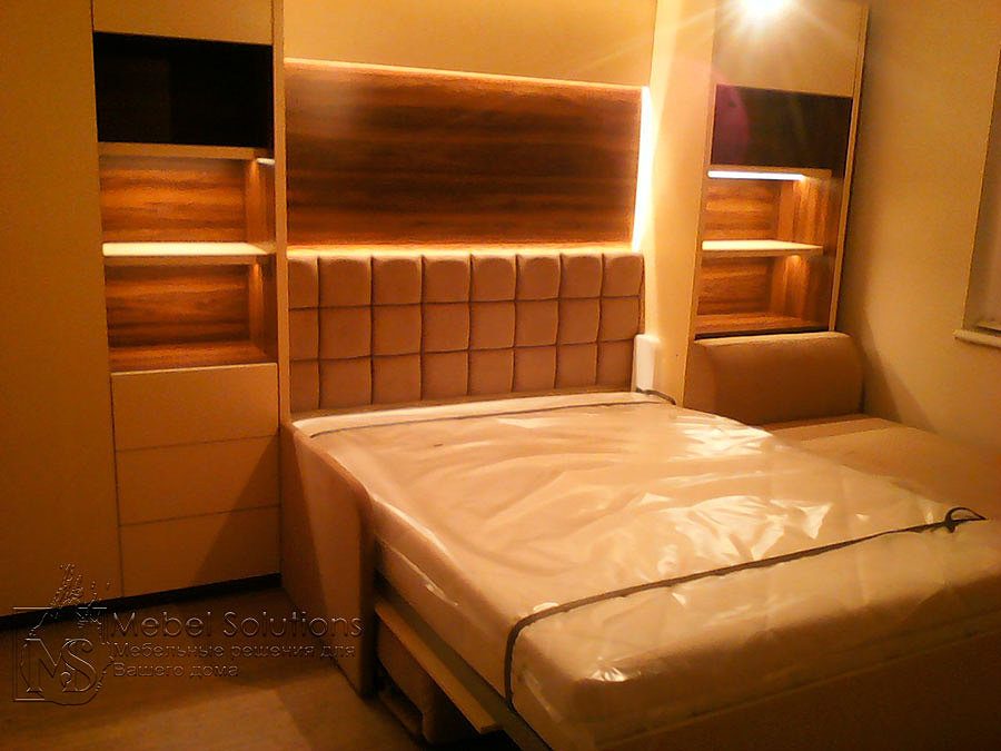 Шкаф-кровать с угловым диваном